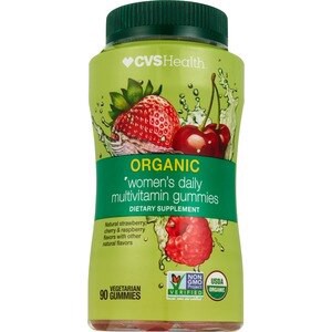 slide 1 of 1, CVS Health Organic Women's Multivitamin Gummies, 90 Ct, 90 ct