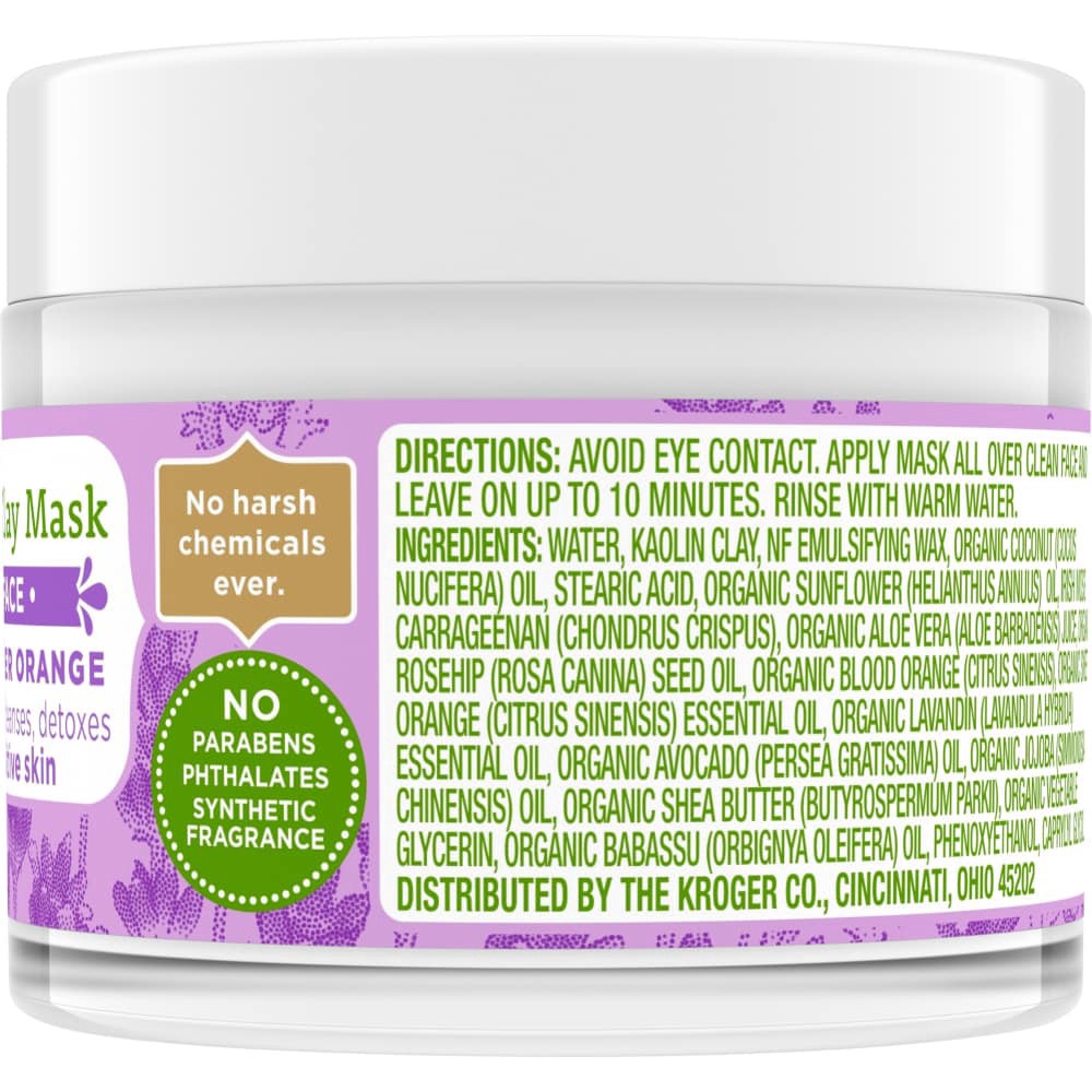 slide 2 of 3, Simple Truth Lavender Orange Rose Clay Face Mask, 2 oz