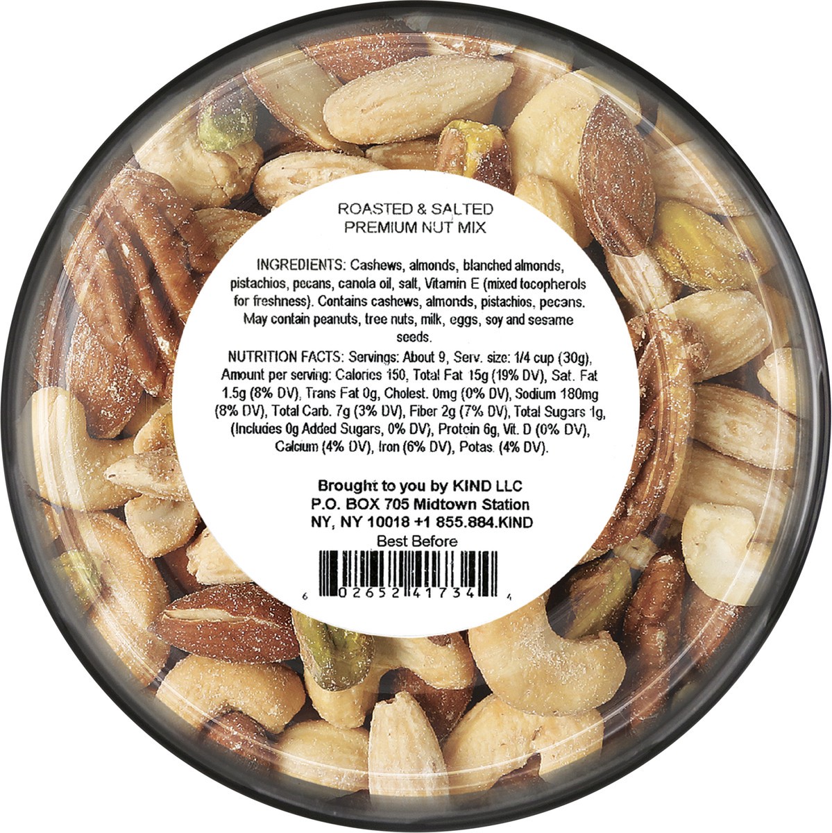 slide 4 of 4, Kind Specialty Nuts Roasted & Salted Premium Nut Mix, 9.5 oz