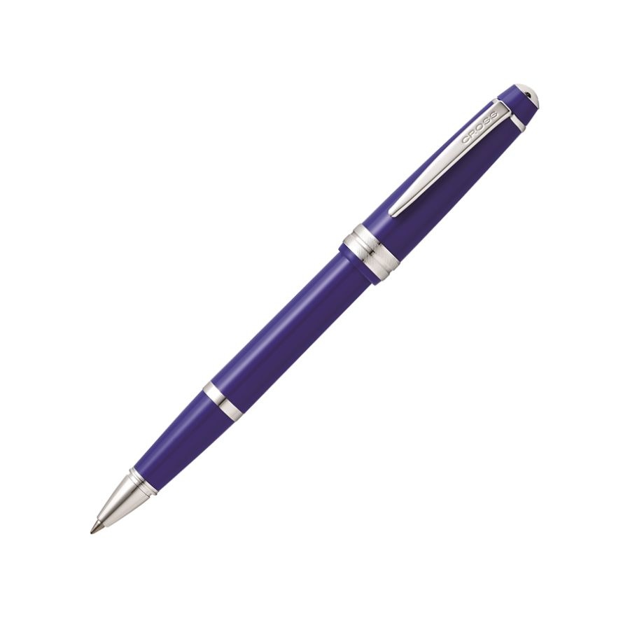 slide 2 of 4, Cross Bailey Light Rollerball Pen, Fine Point, 0.5 Mm, Blue Barrel, Black Ink, 1 ct