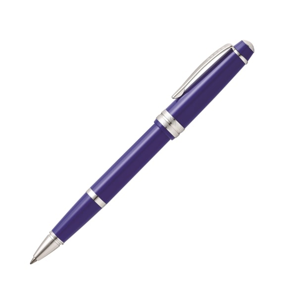 slide 1 of 4, Cross Bailey Light Rollerball Pen, Fine Point, 0.5 Mm, Blue Barrel, Black Ink, 1 ct