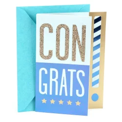 Hallmark Blank Inside Exciting Congratulations Greeting Card