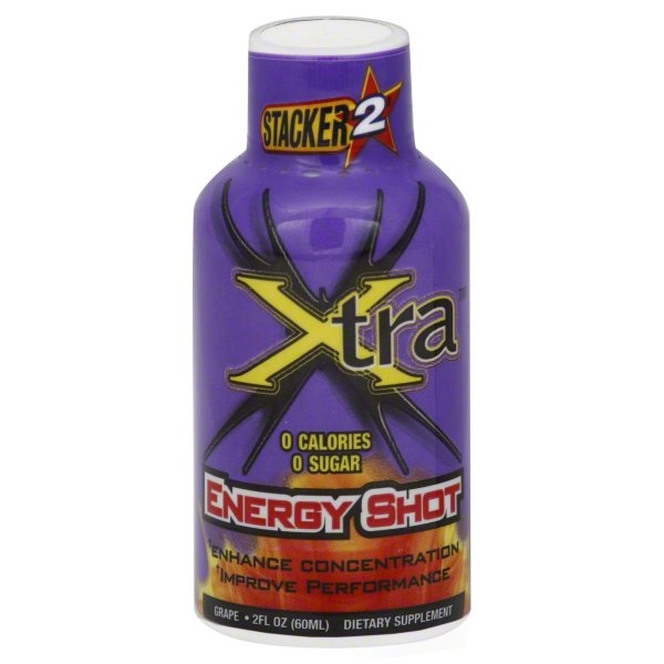 slide 1 of 1, Stacker 2 Xtra Extra Strength Energy Shot Grape - 2 oz, 2 oz