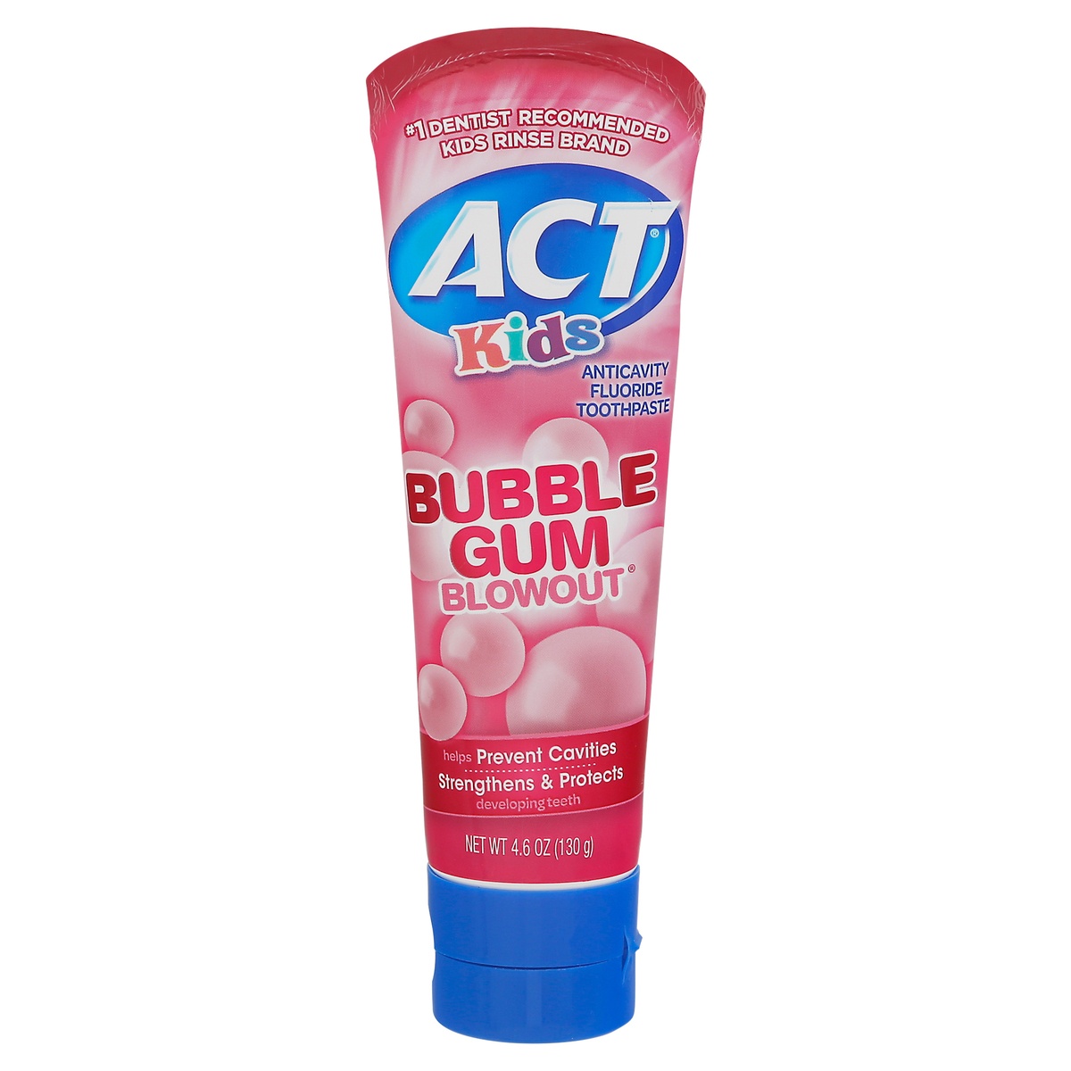 slide 1 of 2, ACT Kids Toothpaste Bubblegum, 4.6 oz