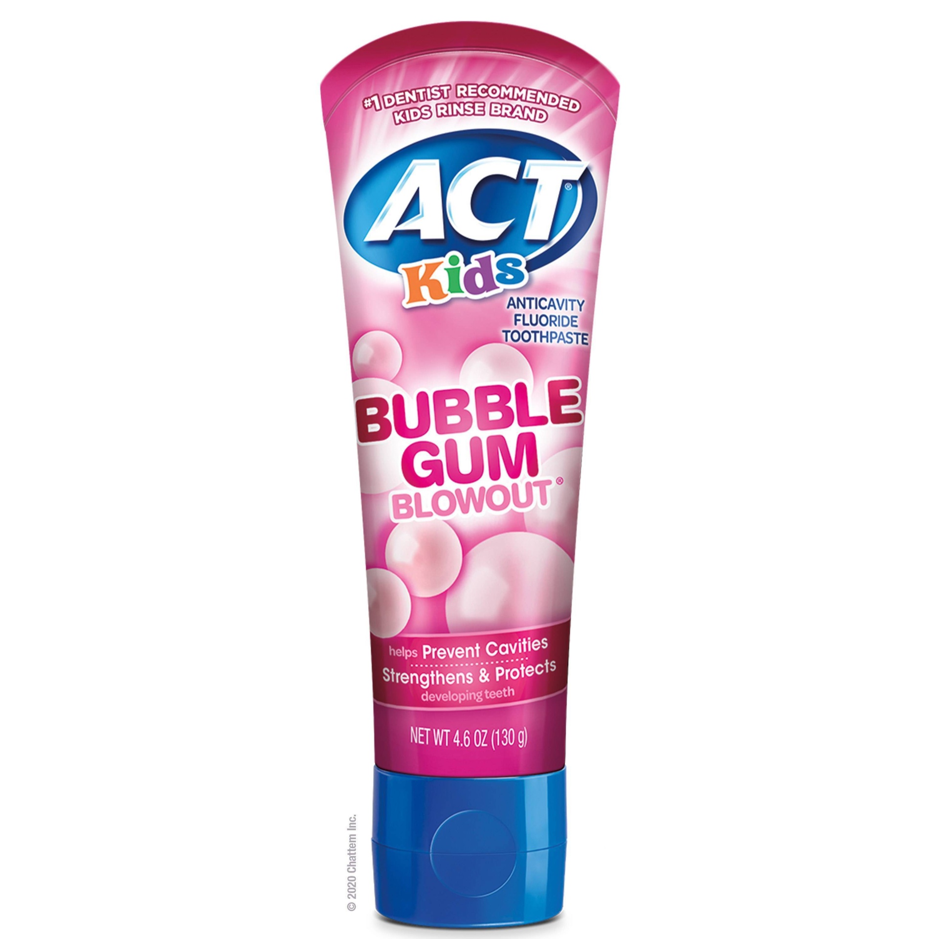 slide 1 of 2, ACT Kids Toothpaste Bubblegum, 4.6 oz