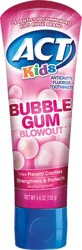 ACT Kids Anticavity Flouride Bubble Gum Blowout Toothpaste 4.6 oz