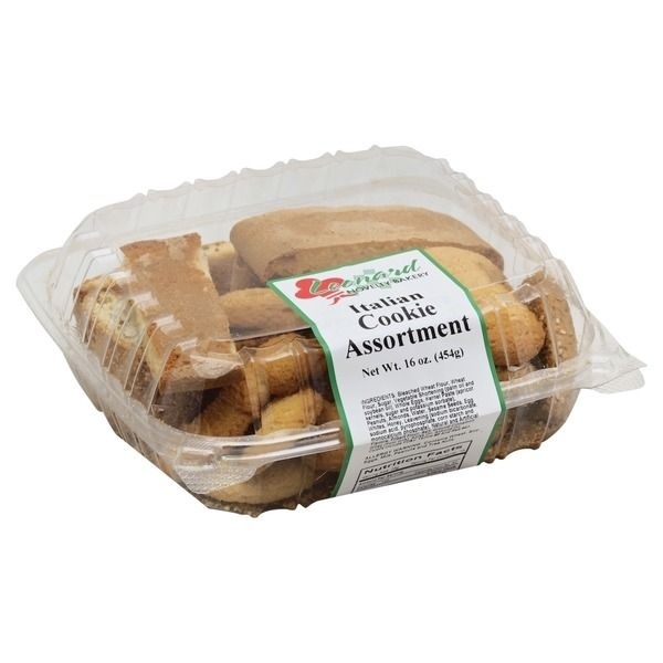 slide 1 of 1, Leonard Novelty Bakery Leonard's Italian Cookie Assortment, 16 oz