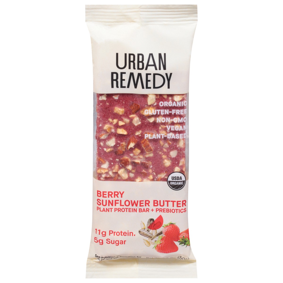 slide 1 of 1, Urban Remedy Berry Sunflower Butter Protein Bar + Prebiotics 1.8 oz, 1.8 oz