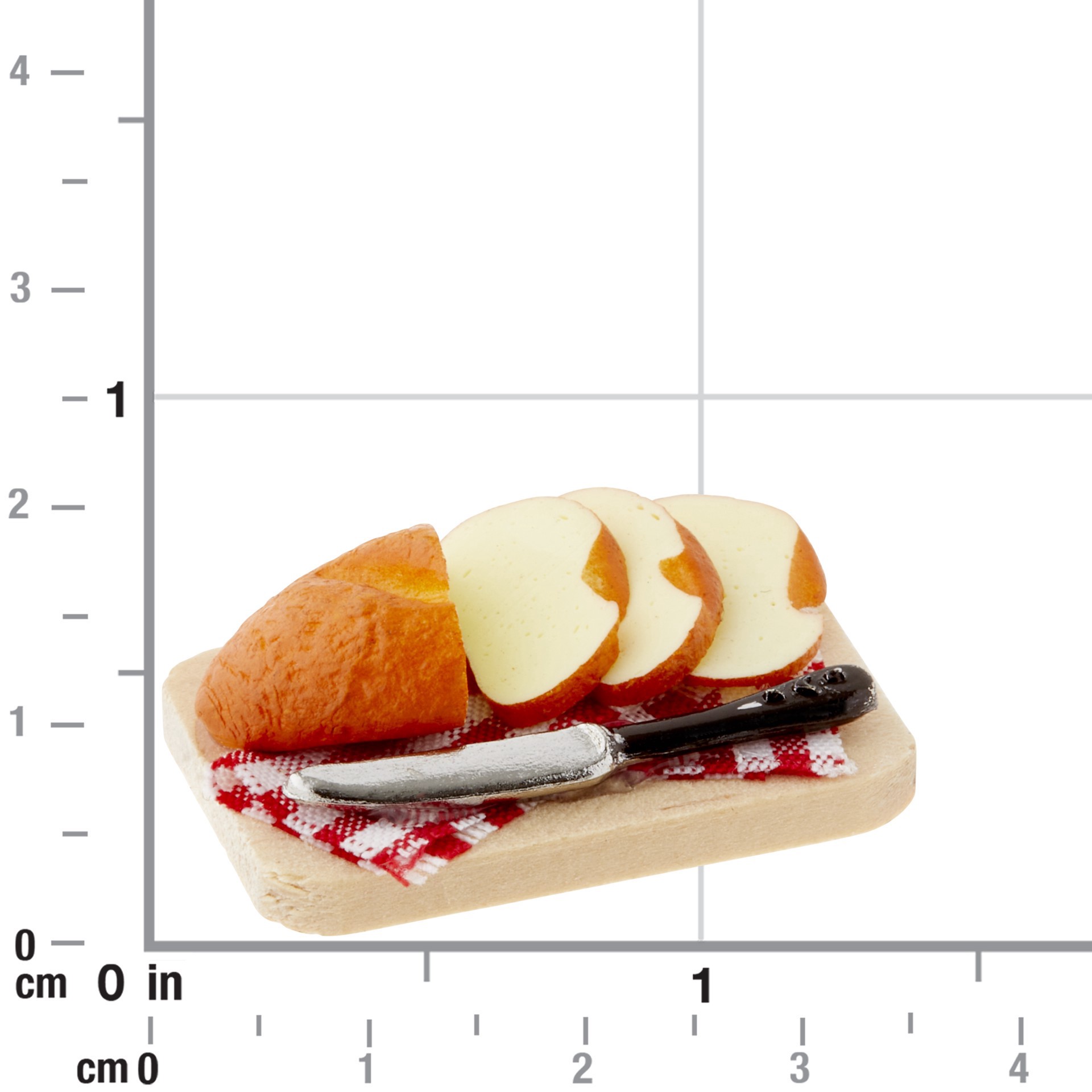slide 2 of 6, Miniatures Bread & Cutting Board By Make Market, 1.25 in x 0.75 in x 0.5 in