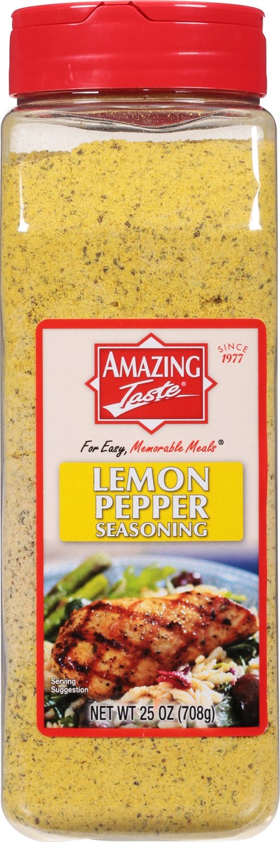 slide 2 of 10, Amazing Taste Seasoning Lemon Pepper, 25 oz