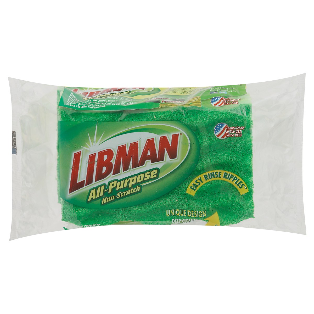 slide 12 of 12, Libman All-Purpose Non-Scratch Scrub Sponge 3 ea, 3 ct