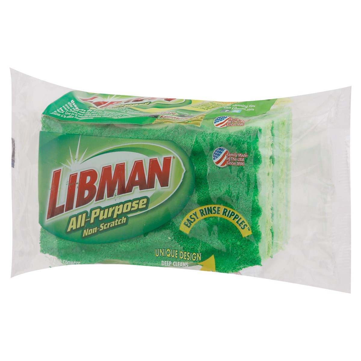 slide 2 of 12, Libman All-Purpose Non-Scratch Scrub Sponge 3 ea, 3 ct