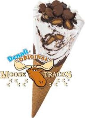 slide 1 of 1, Hershey's Moose Tracks Cone, 6 fl oz