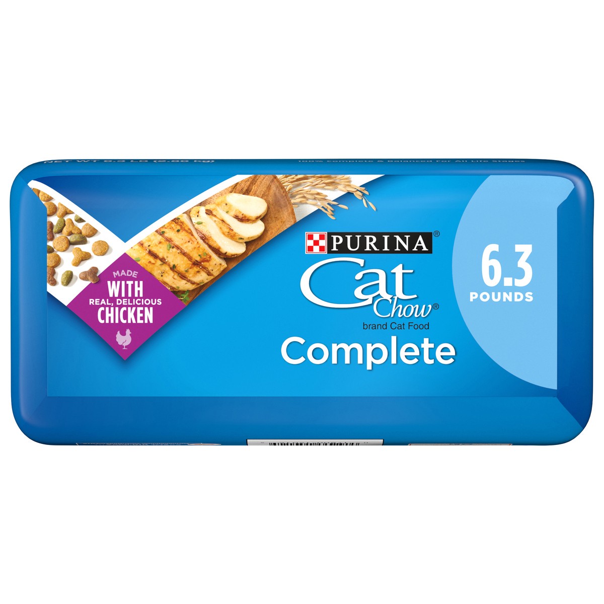 slide 4 of 9, Cat Chow Purina Cat Chow High Protein Dry Cat Food, Complete, 6.3 lb