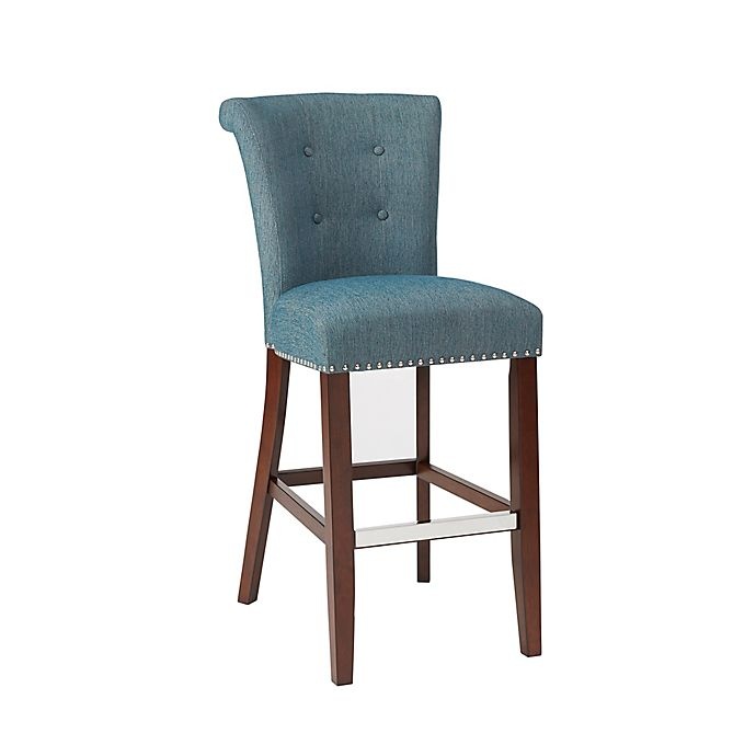 slide 1 of 7, Madison Park Colfax Bar Stool - Blue, 1 ct