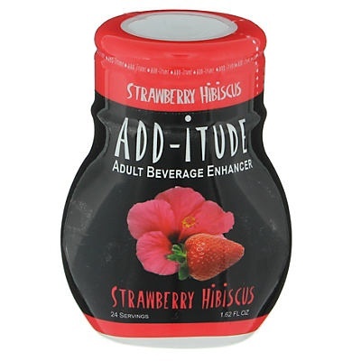 slide 1 of 1, ADD-itude Adult Beverage Enhancer, Strawberry Hibiscus, 1.62 oz