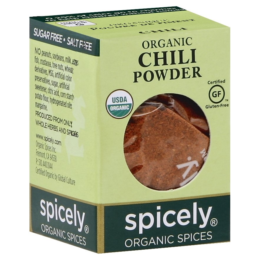 slide 1 of 4, Spicely Organic Spices Chili Powder 0.45 oz, 0.45 oz