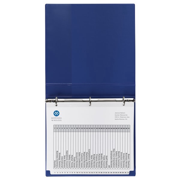 slide 7 of 8, Avery Ready Index 20% Recycled Table Of Contents Dividers, 1-31 Tab, Black/White, 1 ct