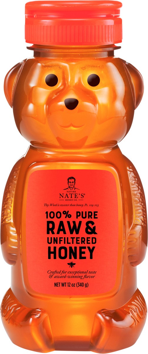 slide 2 of 8, Nature Nate's Honey Co. Unfiltered Honey 12 oz, 12 oz