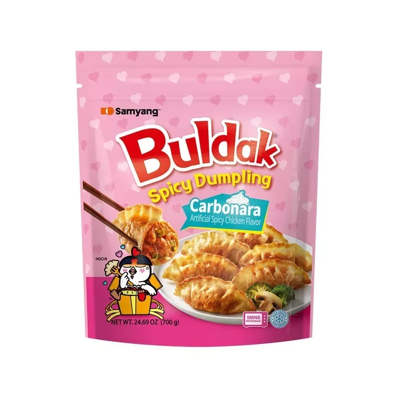 slide 1 of 6, Samyang Buldak Spicy Dumpling Carbonara, 24.69 oz