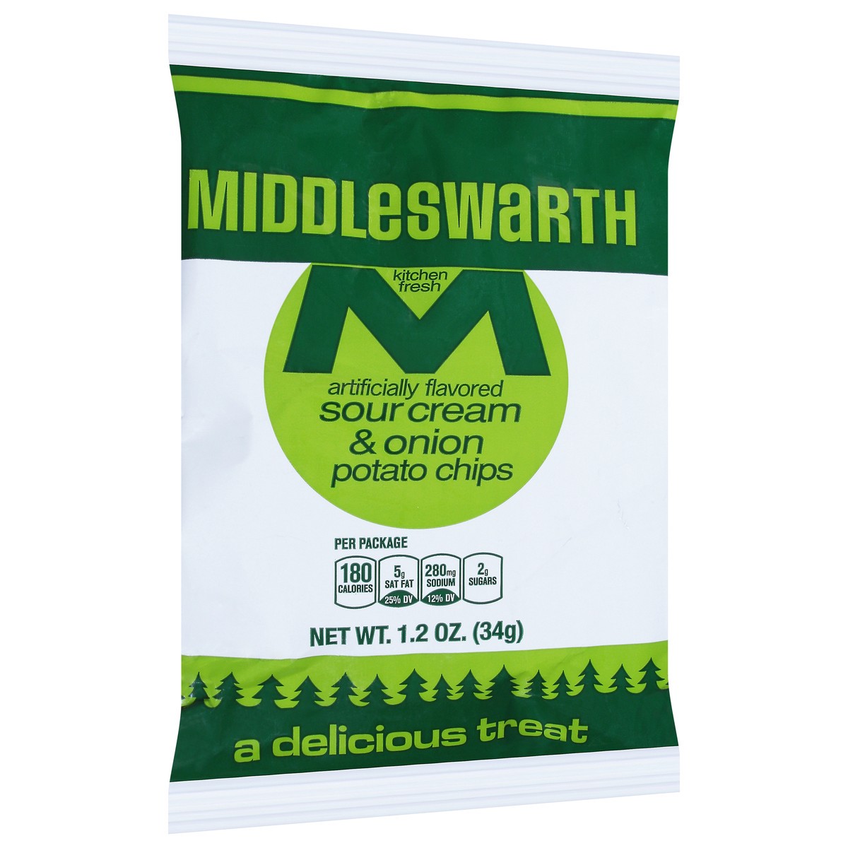 slide 9 of 15, Middleswarth Sour Cream & Onion Chips, 2.125 oz