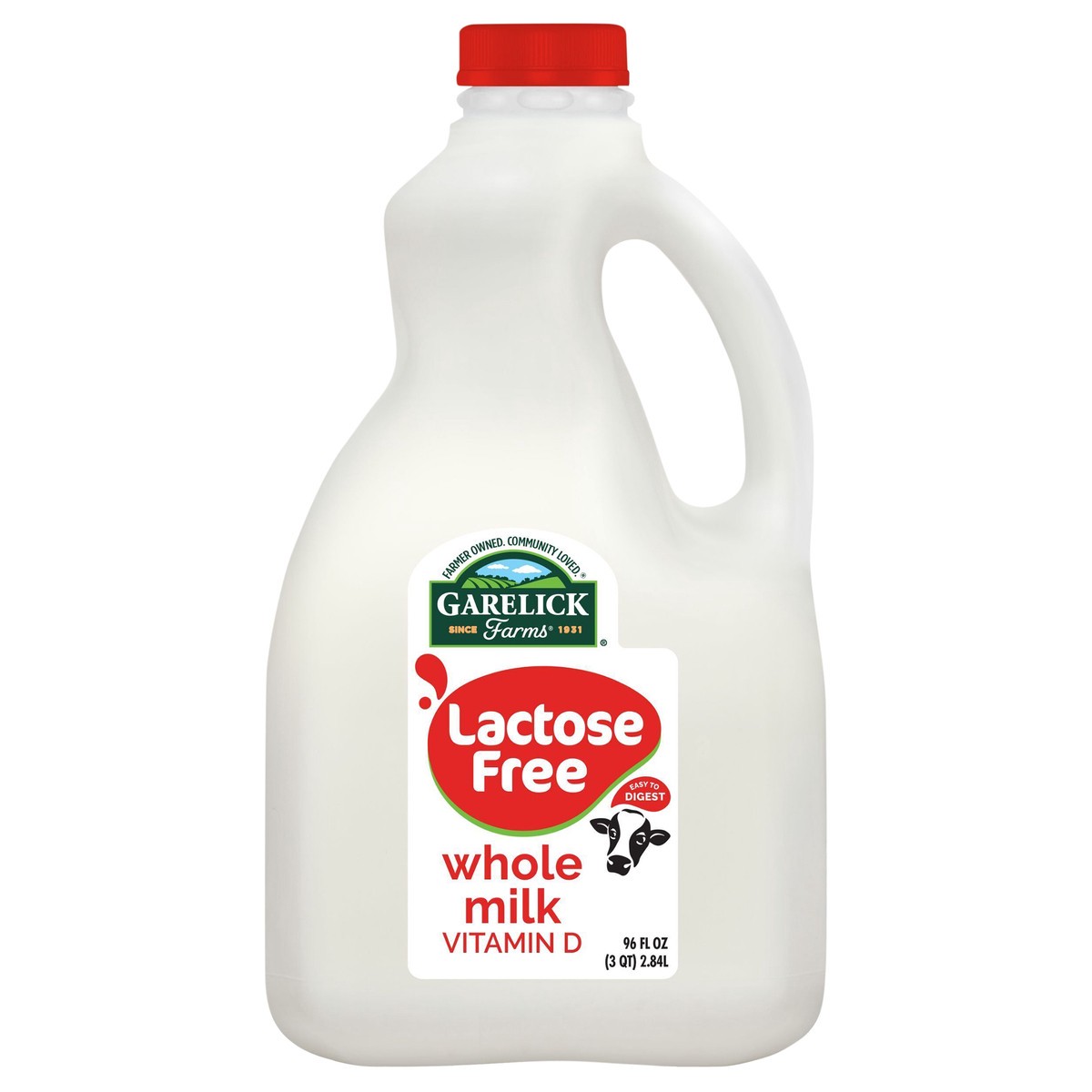 slide 1 of 2, Garelick Farms Lactose Free Vitamin D Milk, 96 oz