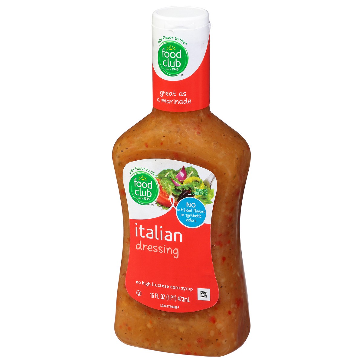 slide 4 of 9, Food Club Italian Dressing 16 fl oz, 16 fl oz