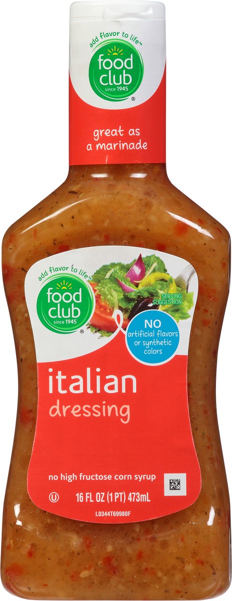 slide 8 of 9, Food Club Italian Dressing 16 fl oz, 16 fl oz