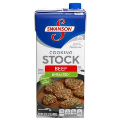 Swanson Unsalted Beef Stock, 32 oz