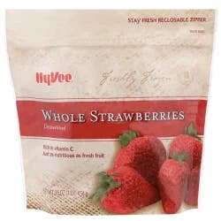 Hy-vee Freshly Frozen Unsweetened Whole Strawberries