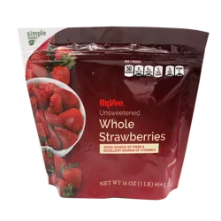 Hy-vee Freshly Frozen Unsweetened Whole Strawberries