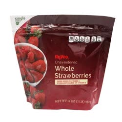 Hy-vee Freshly Frozen Unsweetened Whole Strawberries
