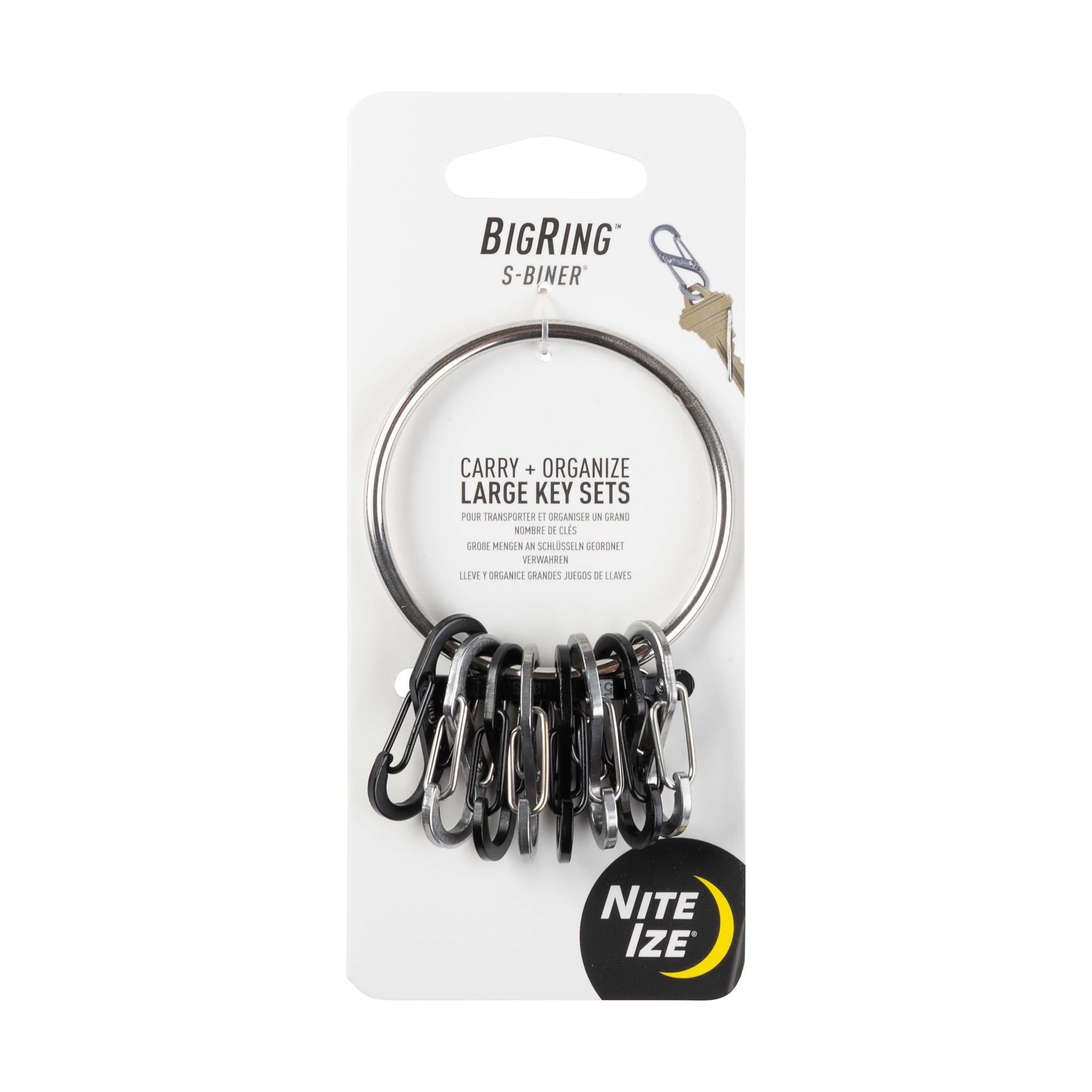 slide 1 of 6, Big Keyring Stnlss Steel, 1 ct