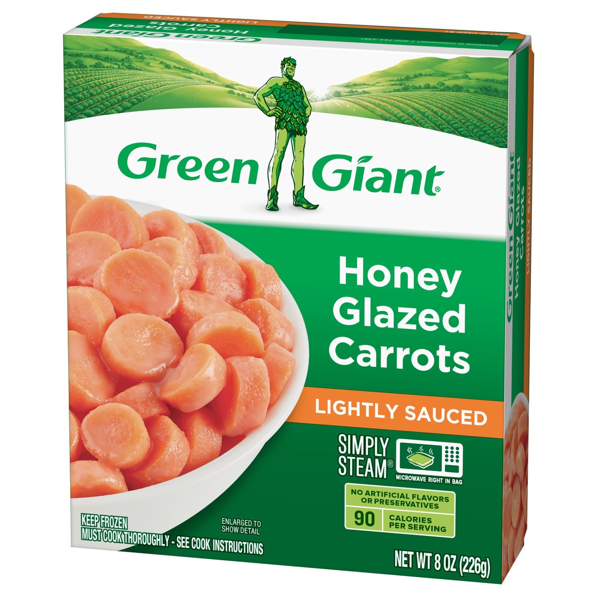 slide 7 of 9, Green Giant Simply Steamed Sauced Veggies, Honey Glazed Carrots, 8 oz, 8 oz