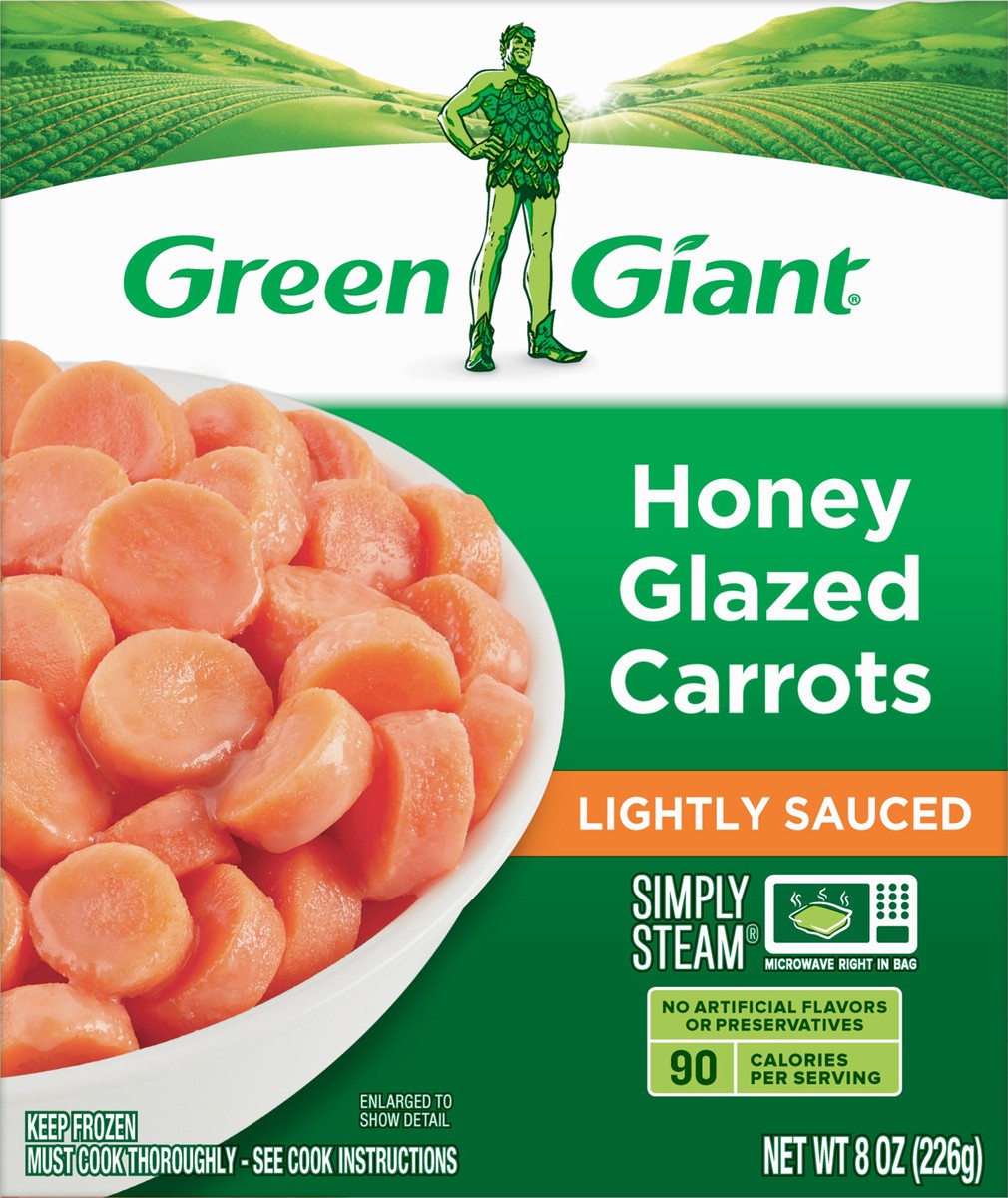 slide 3 of 9, Green Giant Simply Steamed Sauced Veggies, Honey Glazed Carrots, 8 oz, 8 oz
