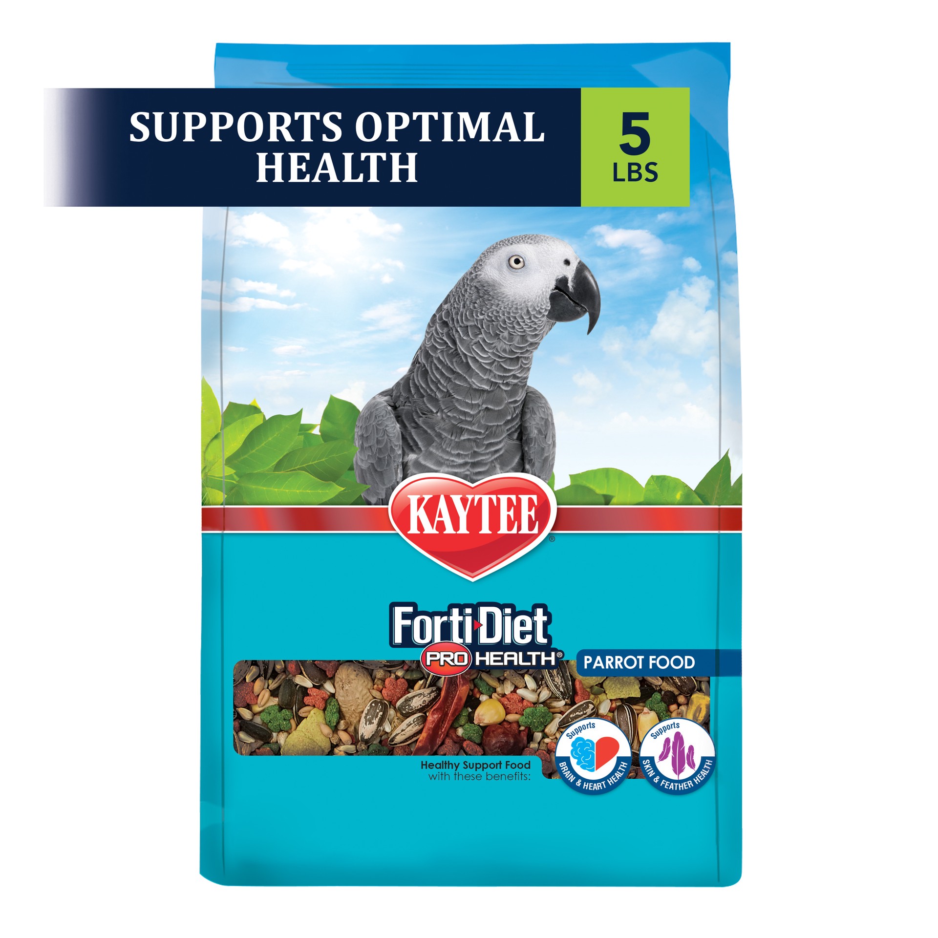 slide 3 of 8, Kaytee Forti-Diet Pro Health Feather Health Parrot Food 5lb, 1 ct