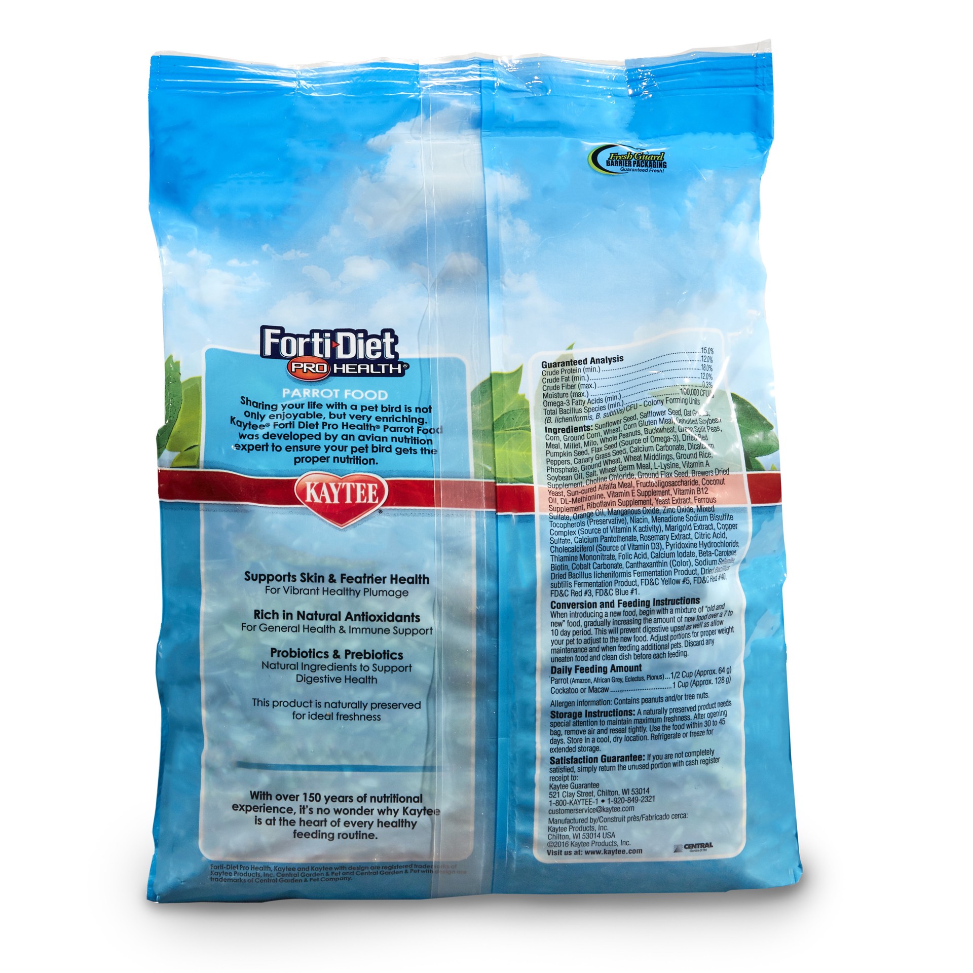 slide 2 of 8, Kaytee Forti-Diet Pro Health Feather Health Parrot Food 5lb, 1 ct