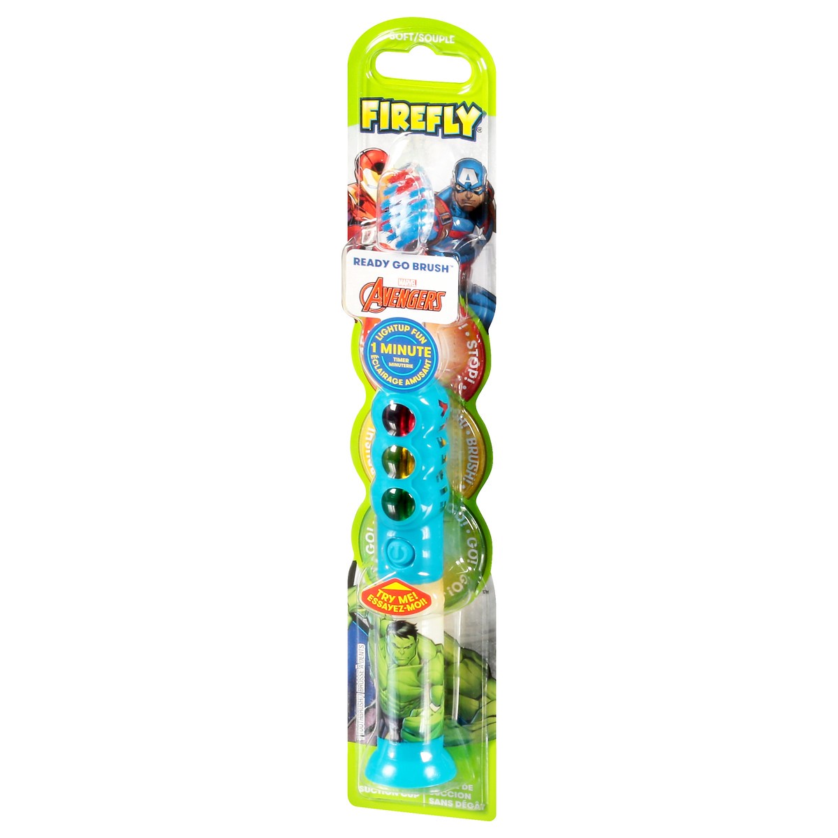 slide 5 of 10, Firefly Ready Go Brush Marvel Avengers Soft Toothbrush 1 ea, 1 ct