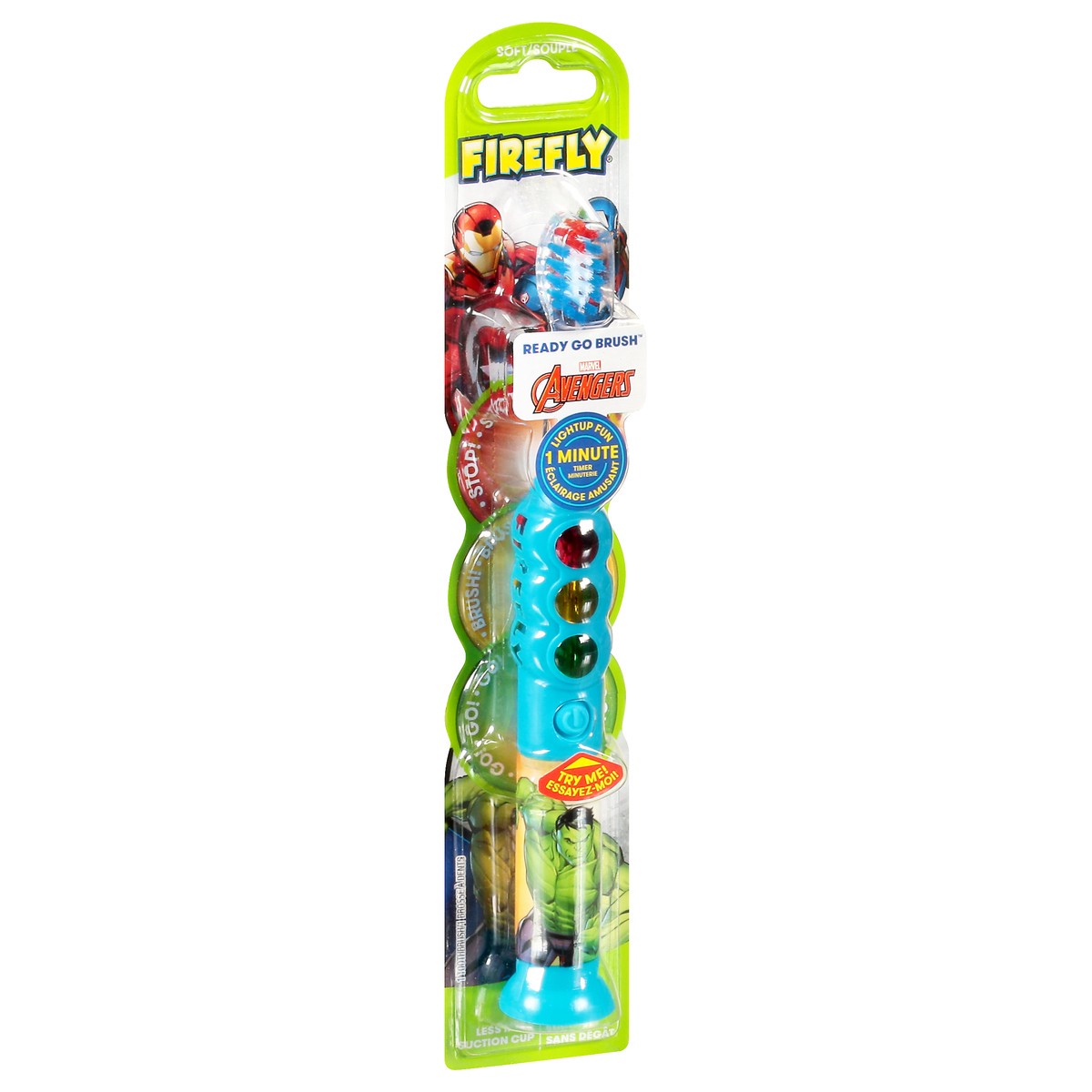 slide 2 of 10, Firefly Ready Go Brush Marvel Avengers Soft Toothbrush 1 ea, 1 ct