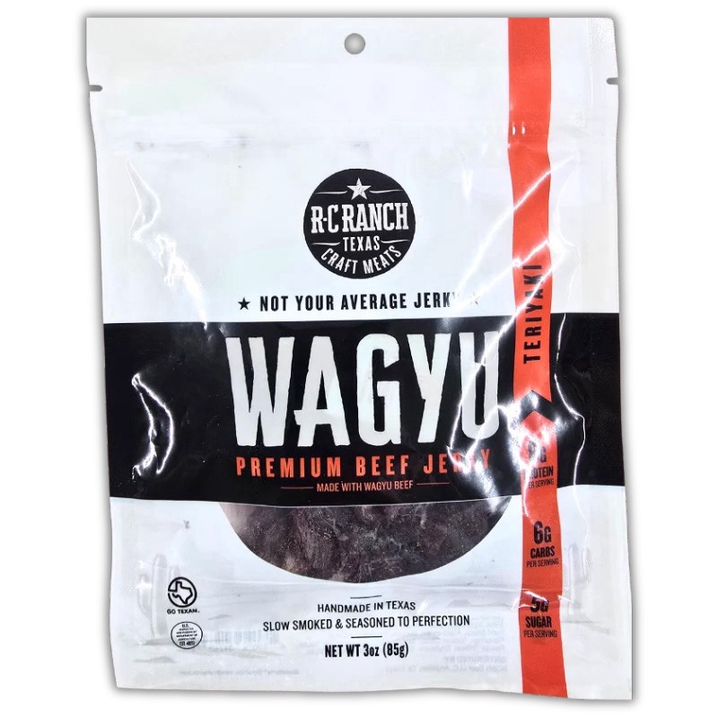 slide 1 of 1, R-C Ranch Wagyu Jerky - Teriyaki, 3 oz