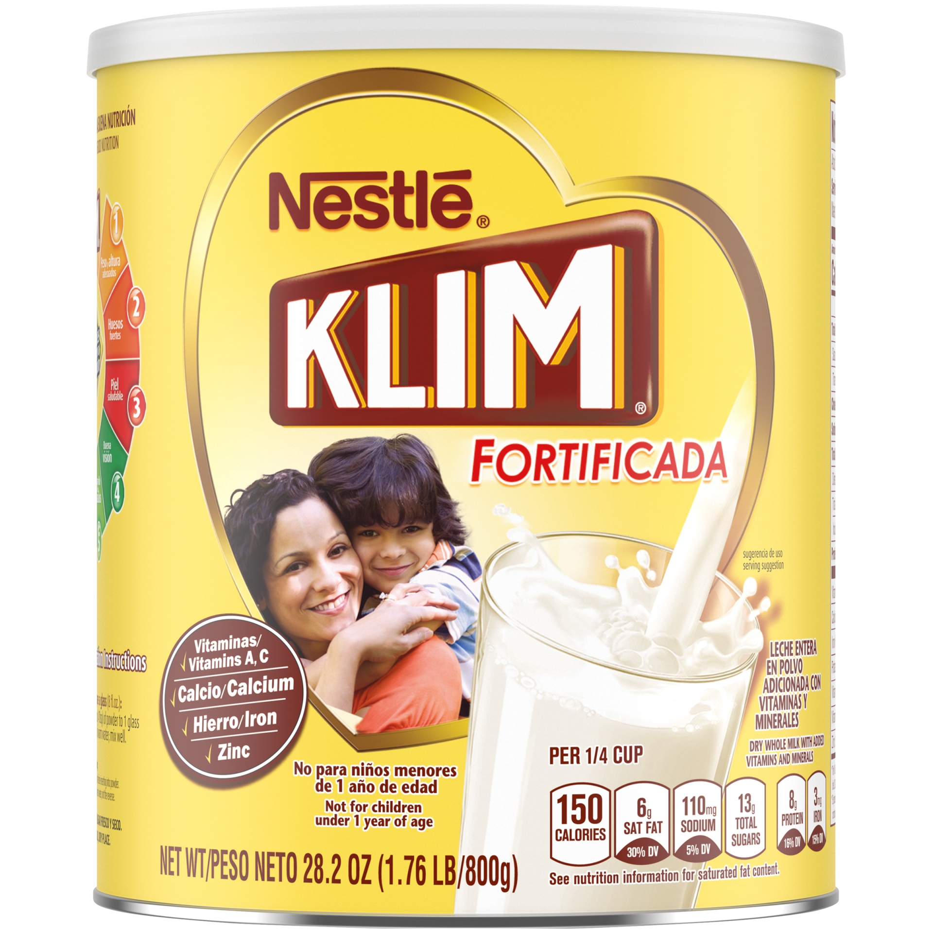 slide 1 of 2, Klim Fortificada Dry Whole Milk Powder, 28.23 oz