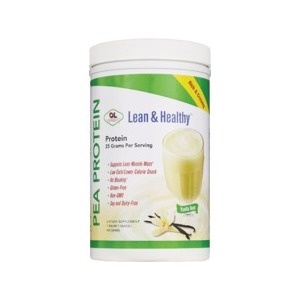 slide 1 of 1, Olympian Labs Lean & Healthy Pea Protein Powder, Vanilla Bean, 17.6 oz