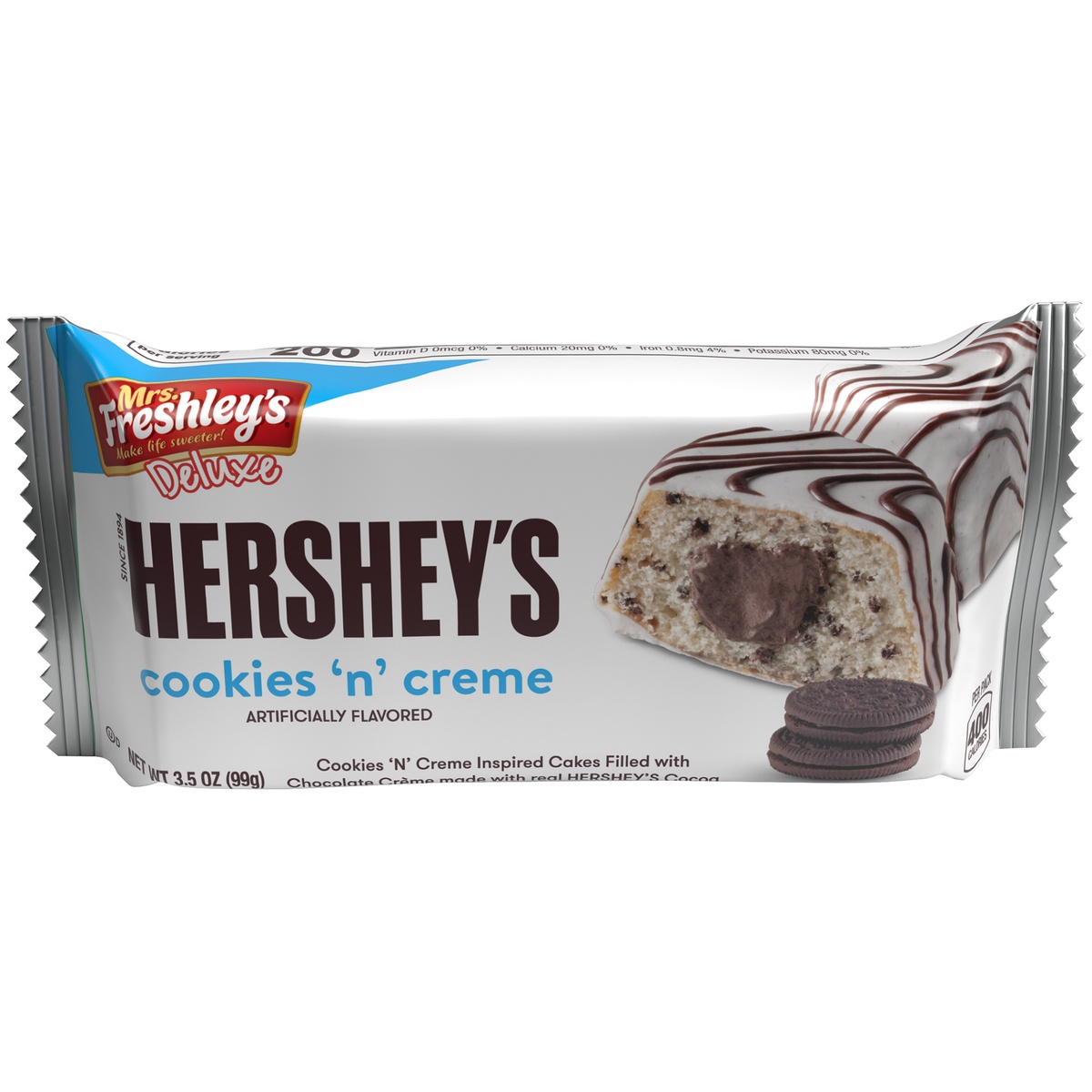slide 1 of 1, Mrs. Freshley's Mr's Freshley's Hershey's Cookies And Cream - 3.5 OZ, 3.5 oz