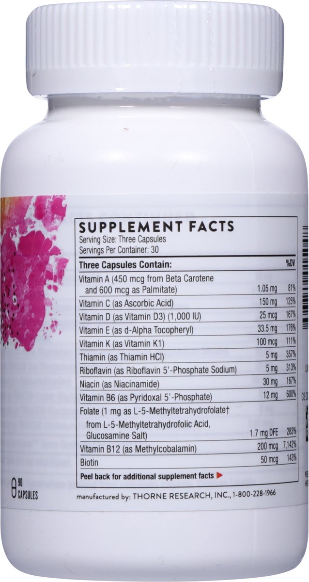 slide 3 of 9, Thorne Basic Prenatal, 90 ct