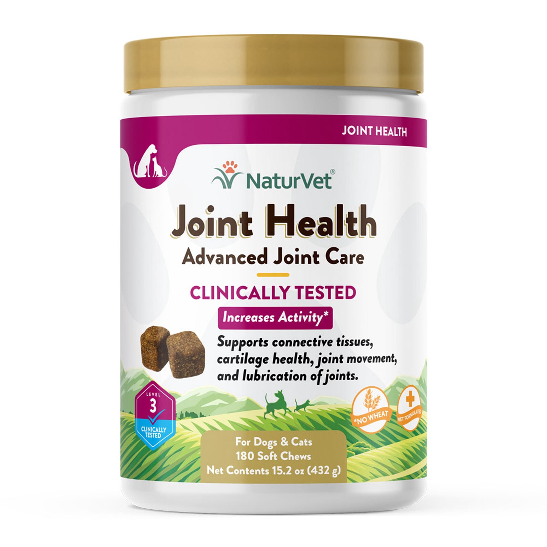 slide 1 of 1, NaturVet Joint Health Soft Chews Level 3 Advanced for Dogs, 180 ct; 15 oz