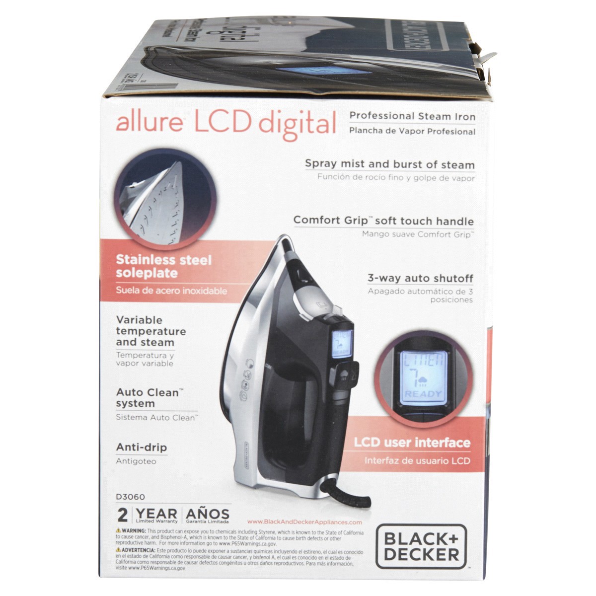slide 4 of 29, BLACK+DECKER Black & Decker Professional Steam Iron, 1 ct