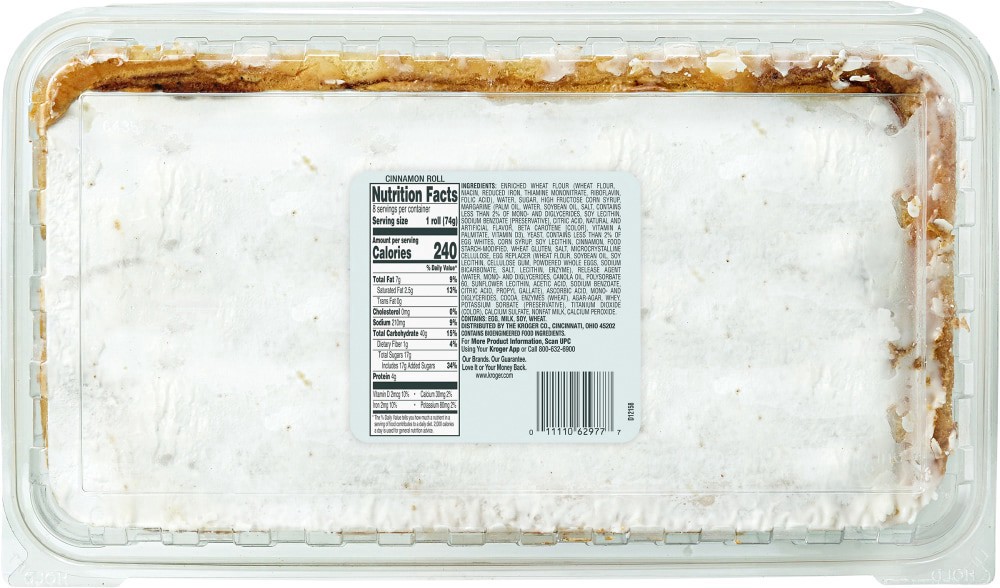 slide 2 of 3, Bakery Fresh Cinnamon Rolls With Drizzled White Icing, 8 ct