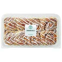 Bakery Fresh Cinnamon Rolls With Drizzled White Icing