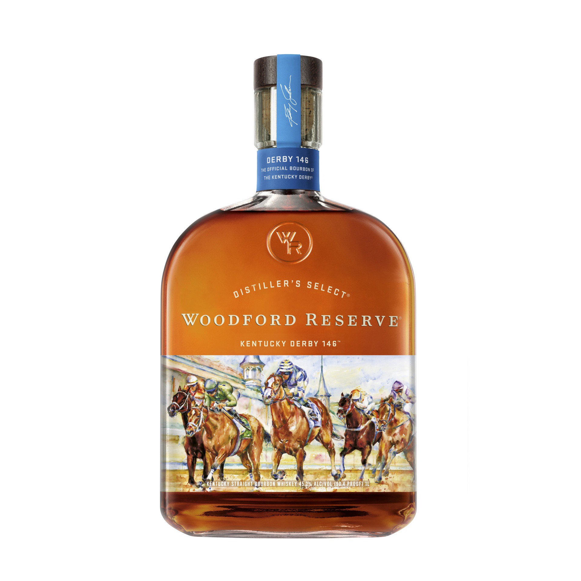 slide 1 of 6, Woodford Reserve Derby Edition 1L 90.4 Proof - 2024, 1000 ml