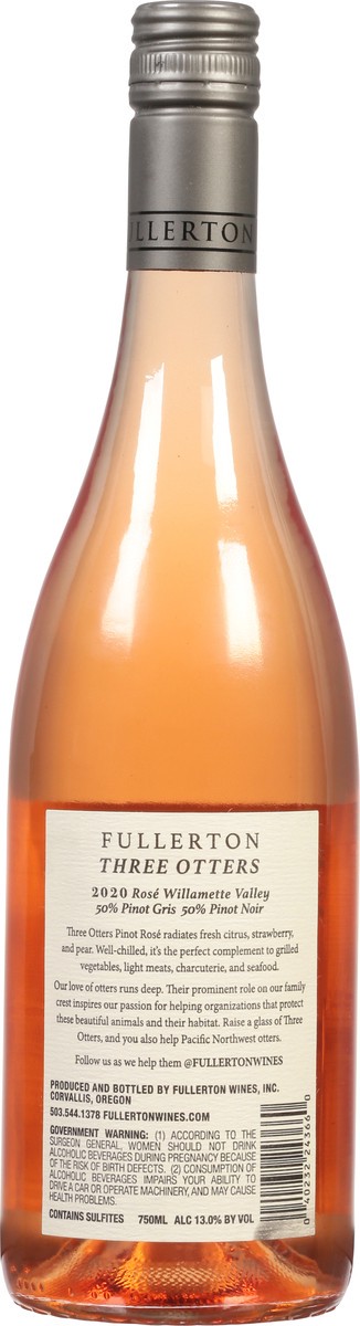 slide 2 of 9, Fullerton Rose Three Otters, 750 ml